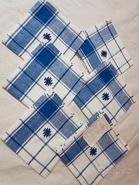 Set tovaglioli con ricamo vintage nuovi anni70'