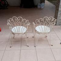 Sedie in ferro battuto 