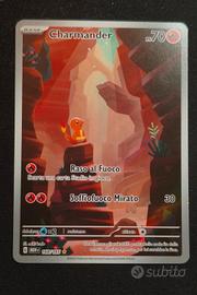 pokemon charmander  168/165 151 ita nm scarlatto 