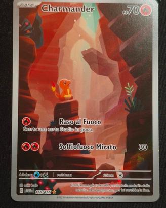 pokemon charmander  168/165 151 ita nm scarlatto 