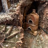 Presepe napoletano con elementi motorizzati