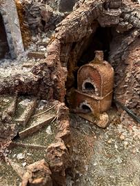 Presepe napoletano con elementi motorizzati