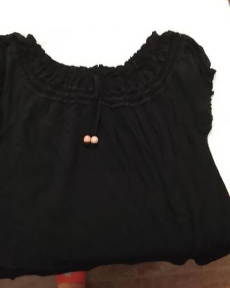 canottiera donna nera