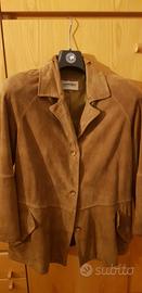 GIACCA IN VERA PELLE SCAMOSCIATA 