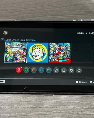 Nintendo Switch + joycon + SD + custodia + giochi