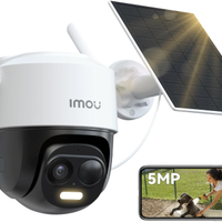 5MP Telecamera WiFi Esterno Senza Fili con Pannell