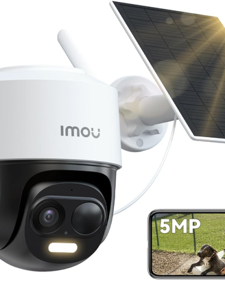 5MP Telecamera WiFi Esterno Senza Fili con Pannell