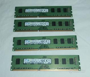 LOTTO 4 PZ. DDR3 SAMSUNG 4GB ( TOTALE 16 GB )
