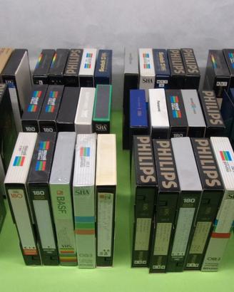 Kit 60 Videocassette VHS usate, per la maggior par