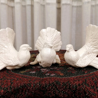 6 Colombine in Terracotta Bianca 19x10 cm