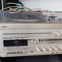 impianto audio philips con due casse