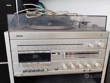 impianto audio philips con due casse