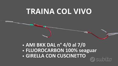 TERMINALI DA TRAINA COL VIVO personalizzati fluoro