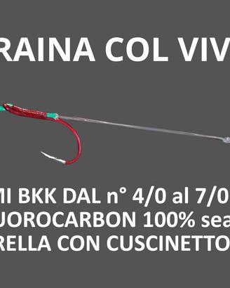TERMINALI DA TRAINA COL VIVO personalizzati fluoro