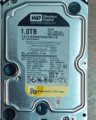 Hard disk 1tb WD BLACK