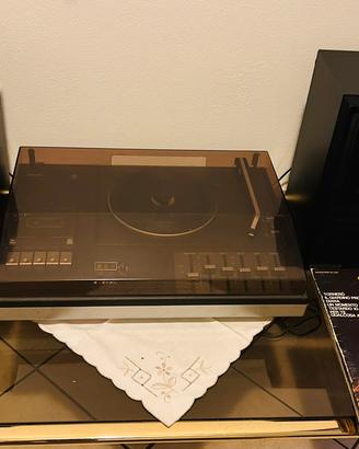 Impianto stereo vintage Philips con casse Pioneer