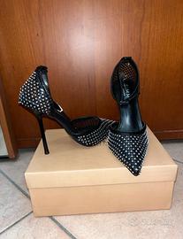 tacchi trasparenti brillantinati