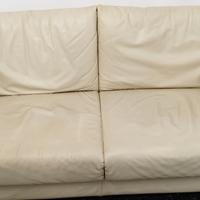 Divano letto in vera pelle