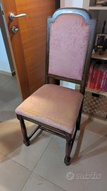 6 sedie in legno pregiato