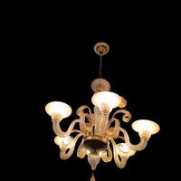 Lampadario vetro di Murano sei luci vintage