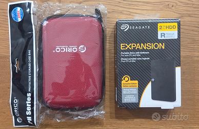 Dischi usb esterni portatili 2.5" con custodia