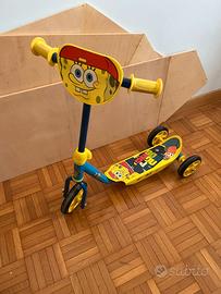 Monopattino 3 Ruote Smoby Spongebob Bambino