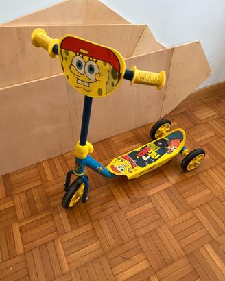 Monopattino 3 Ruote Smoby Spongebob Bambino