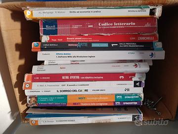 libri scuola media e superiore 
