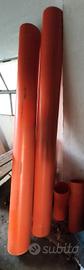 Tubi plastica arancioni  diametro 20 cm