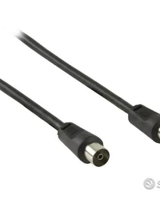 Cavo TV antenna maschio / femmina nero
