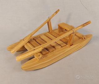 Moscone/Pattino in legno finitura naturale