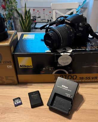 Fotocamera Nikon D3100 18-55 VR Kit + 2 obiettivo