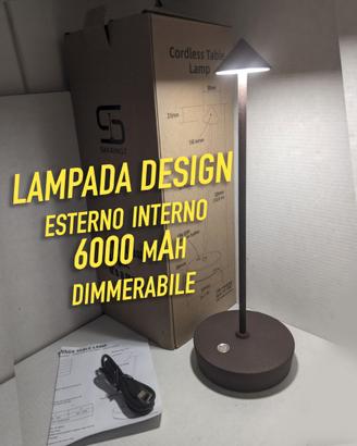 Lampada design interno esterno ricaricabile CHIC