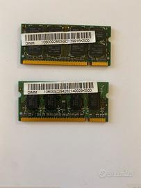 N. 2 memoria RAM per portatile