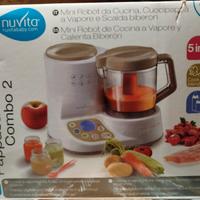 Mini robot da cucina, cuoci pappa e scalda biberon