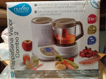 Mini robot da cucina, cuoci pappa e scalda biberon