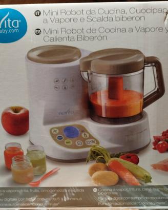 Mini robot da cucina, cuoci pappa e scalda biberon
