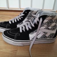 UA SK8 HI (Vans Patch) BlackTrue White originali