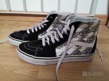 UA SK8 HI (Vans Patch) BlackTrue White originali