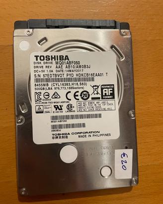 Hard Disk Interno Toshiba 500 GB