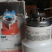 Fornello gas portatile bpt bianco PIEZOELETTRICO