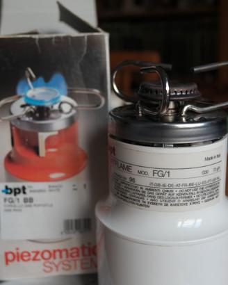 Fornello gas portatile bpt bianco PIEZOELETTRICO