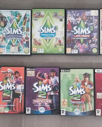 Serie completa gioco the sims 2 e 3 pc