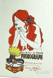 Specchio Publicitario Vintage Thomas AEDISON