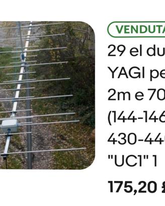 Antenna Radiamatore 144/430