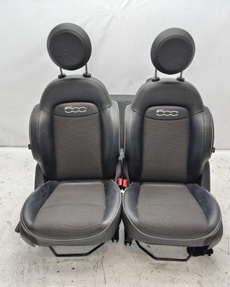 Set sedili in pelle/tessuto/ riscaldabili fiat 500