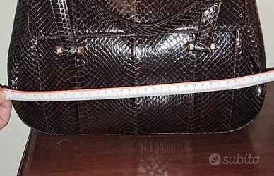 borsa vera pelle rettile 