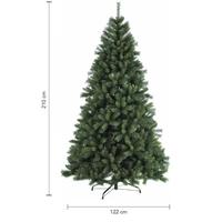 Albero di Natale realistico alto 210 cm