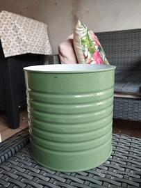 vaso metallico verde