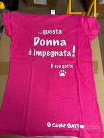 Maglietta rosa donna “Questa Donna è impegnata